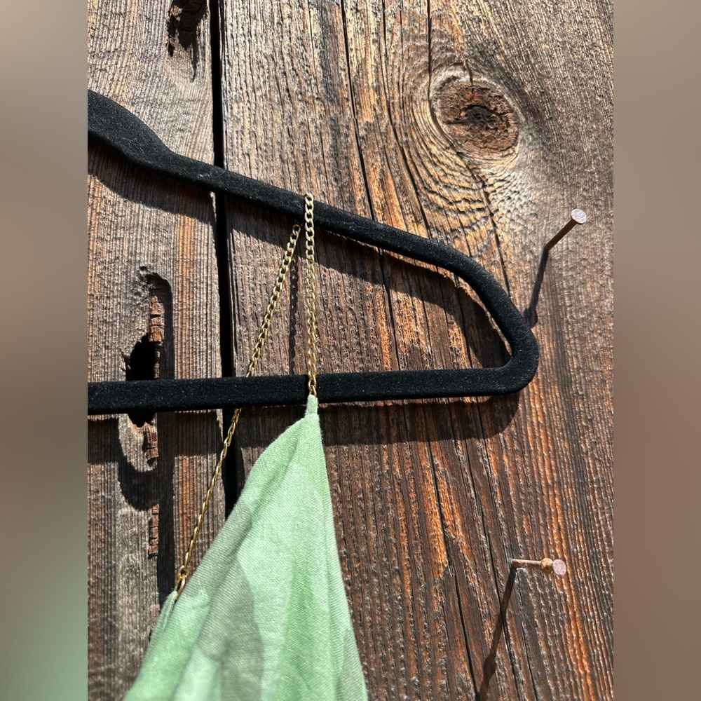 NWT Vix Surya Details Cowl Neck Camo Long Asymmetrical Dress with Gold Hardware - Picture 13 of 16